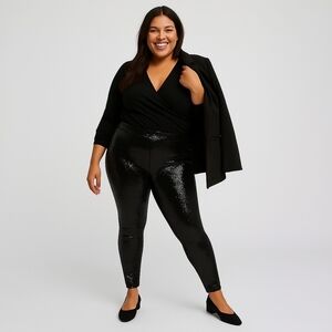 Torrid Full-Length Sequin Legging - Black - NWT - Size 4